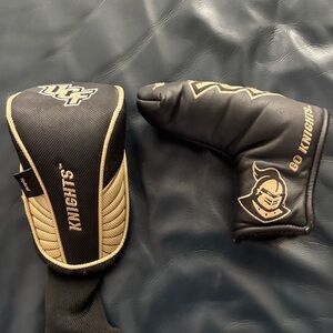 UCF Knights Black & Gold Putter Headcover Set
